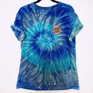Blue Tie-Dye Santa Cruz Top